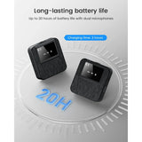 Load image into Gallery viewer, Wireless Lavalier Microphone, Portable Mic Lavalier Microphone for iPhone/Android/Camera, Mini Mic Lavalier Microphone Noise Reduction Mini Mics for Youtube Podcast Interview Vlog Livestreaming